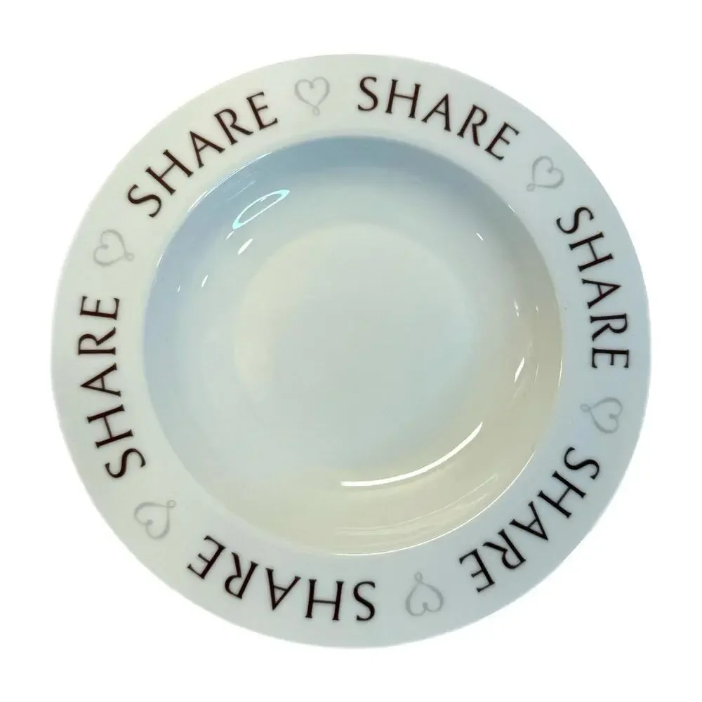 2015 Pampered Chef Share Rimmed Soup Bowl – Round Up From the Heart Collection